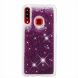 Силиконовый (TPU) чехол Deexe Liquid Glitter для Samsung Galaxy A20s (A207) - Purple. Фото 2 из 7