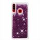 Силіконовий (TPU) чохол Deexe Liquid Glitter для Samsung Galaxy A20s (A207), Purple