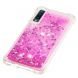 Силіконовий (TPU) чохол Deexe Liquid Glitter для Samsung Galaxy A7 2018 (A750), Rose