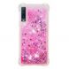 Силіконовий (TPU) чохол Deexe Liquid Glitter для Samsung Galaxy A7 2018 (A750), Rose