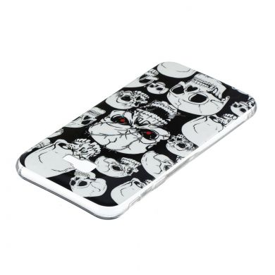 Силіконовий (TPU) чохол Deexe LumiCase для Samsung Galaxy J4+ (J415) - Cool Skulls