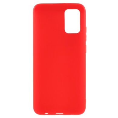 Силіконовий (TPU) чохол Deexe Matte Case для Samsung Galaxy A02s (A025) - Red