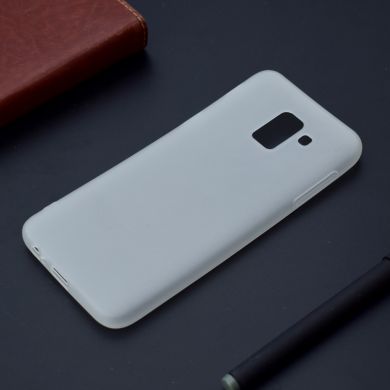 Силиконовый (TPU) чехол Deexe Matte Case для Samsung Galaxy J6 2018 (J600) - White