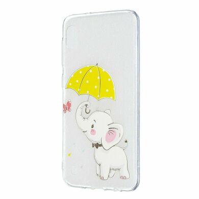 Силіконовий (TPU) чохол Deexe Pretty Glossy для Samsung Galaxy A10 (A105) - Elephant Umbrella