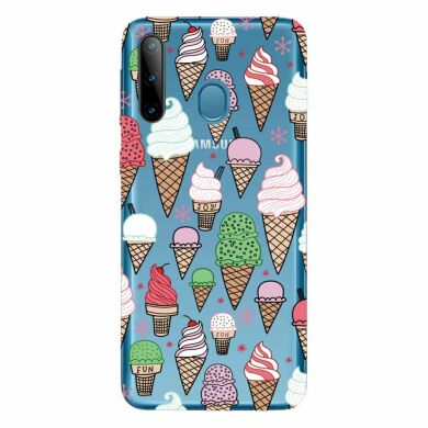 Силіконовий (TPU) чохол Deexe Pretty Glossy для Samsung Galaxy A11 (A115) / Galaxy M11 (M115) - Ice Cream