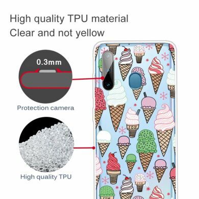 Силіконовий (TPU) чохол Deexe Pretty Glossy для Samsung Galaxy A11 (A115) / Galaxy M11 (M115) - Ice Cream