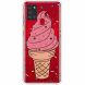 Силиконовый (TPU) чехол Deexe Pretty Glossy для Samsung Galaxy A21s (A217) - Ice Cream. Фото 1 из 5