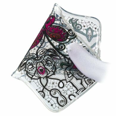 Силіконовий (TPU) чохол Deexe Pretty Glossy для Samsung Galaxy A40 (А405) - Black Lace and Butterfly