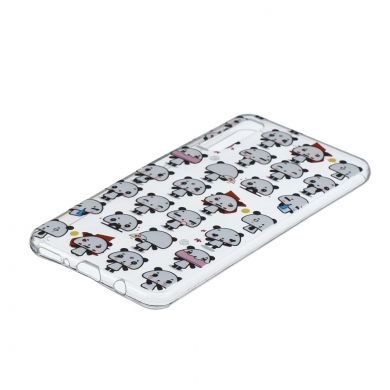 Силиконовый (TPU) чехол Deexe Pretty Glossy для Samsung Galaxy A7 2018 (A750) - Cartoon Panda