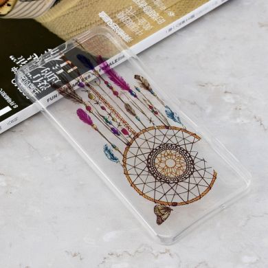 Силиконовый (TPU) чехол Deexe Pretty Glossy для Samsung Galaxy A7 2018 (A750) - Dream Catcher