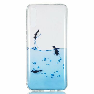 Силіконовий (TPU) чохол Deexe Pretty Glossy для Samsung Galaxy A70 (A705) - Penguin
