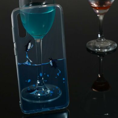 Силіконовий (TPU) чохол Deexe Pretty Glossy для Samsung Galaxy A70 (A705) - Penguin