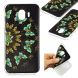 Силиконовый (TPU) чехол Deexe Pretty Glossy для Samsung Galaxy J4 2018 (J400) - Colorized Butterfly. Фото 1 из 7