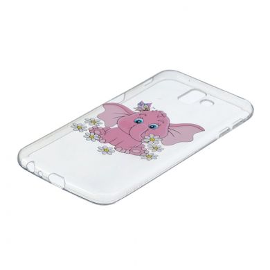 Силіконовий (TPU) чохол Deexe Pretty Glossy для Samsung Galaxy J6+ (J610) - Elephant