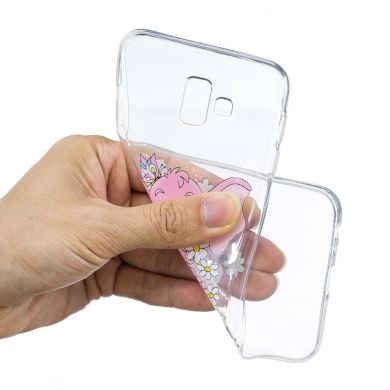 Силіконовий (TPU) чохол Deexe Pretty Glossy для Samsung Galaxy J6+ (J610) - Elephant