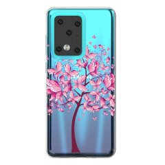 Силіконовий (TPU) чохол Deexe Pretty Glossy для Samsung Galaxy S20 Ultra (G988) - Flower Tree