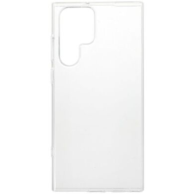 Силиконовый (TPU) чехол Deexe UltraThin для Galaxy S22 Ultra - Transparent