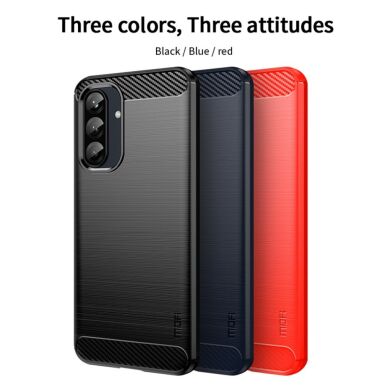 Силиконовый (TPU) чехол MOFI Carbon Fiber для Samsung Galaxy A26 (A266) - Red