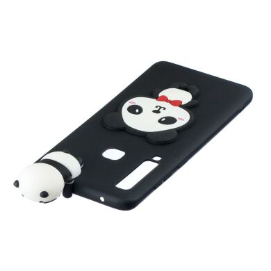 Силиконовый (TPU) чехол UniCase 3D Pattern для Samsung Galaxy A9 2018 (A920) - Panda with Red Bowknot