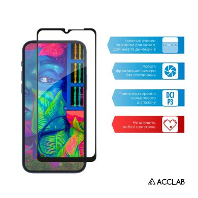 Захисне скло ACCLAB Full Glue для Samsung Galaxy A03 Core (A032) - Black