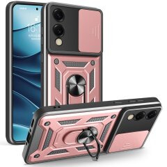 Защитный чехол Deexe Armor Shield для Samsung Galaxy S25 Edge (S937) - Rose Gold