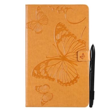 Защитный чехол Deexe Butterfly для Samsung Galaxy Tab A7 Lite (T220/T225) - Brown