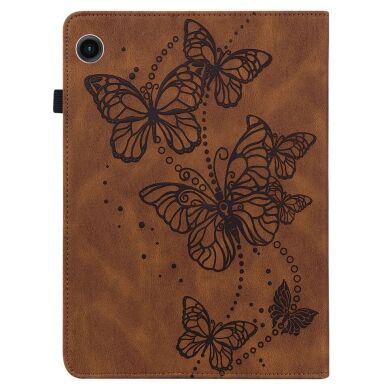 Защитный чехол Deexe Butterfly для Samsung Galaxy Tab A9 (X110/115) - Brown