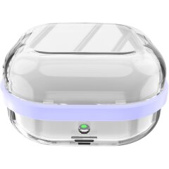 Защитный чехол Deexe Clear Guard для Samsung Galaxy Buds 4 / Buds 4 Pro - Transparent / Purple