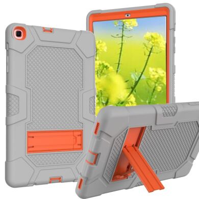 Защитный чехол Deexe Color Kickstand для Samsung Galaxy Tab A 10.1 (2019) - Grey / Orange