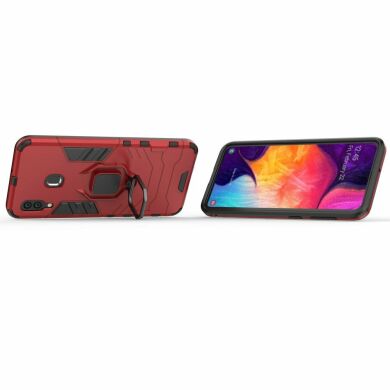 Захисний чохол Deexe Hybrid Case для Samsung Galaxy A30 (A305) / A20 (A205) - Red
