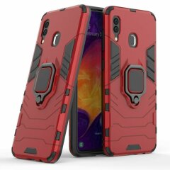 Захисний чохол Deexe Hybrid Case для Samsung Galaxy A30 (A305) / A20 (A205) - Red