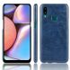 Защитный чехол Deexe Leather Back Cover для Samsung Galaxy A10s (A107) - Dark Blue. Фото 1 из 8