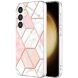 Защитный чехол Deexe Marble Pattern для Samsung Galaxy S24 - White / Pink. Фото 1 из 6