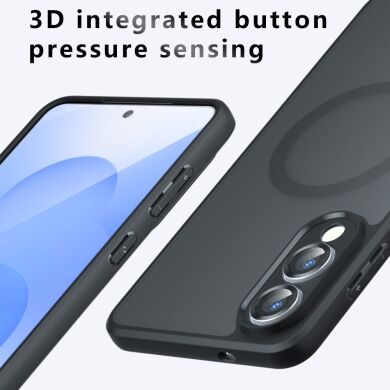 Защитный чехол Deexe Matte Skin with MagSafe для Samsung Galaxy S25 Edge (S937) - Black