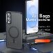 Защитный чехол Deexe Matte Skin with MagSafe для Samsung Galaxy S25 Edge (S937) - Black. Фото 2 из 10