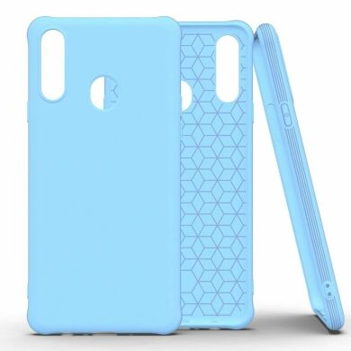 Защитный чехол Deexe Soft Cover для Samsung Galaxy A20s (A207) - Baby Blue