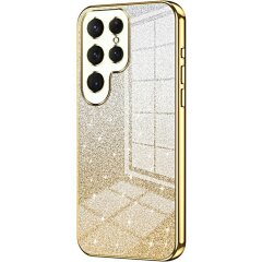 Захисний чохол Deexe Sparkles Cover для Samsung Galaxy S26 Ultra - Gold