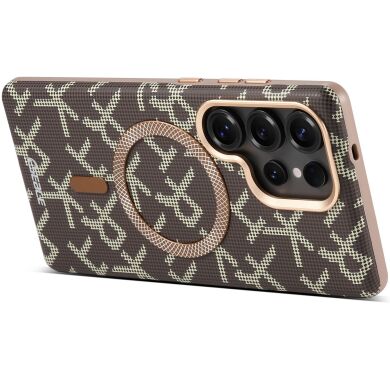 Захисний чохол ESEBLE Letter Pattern Magnetic для Samsung Galaxy S26 Ultra (S948) - Desert Gold