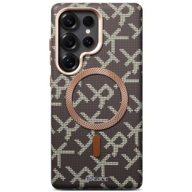 Захисний чохол ESEBLE Letter Pattern Magnetic для Samsung Galaxy S26 Ultra (S948) - Desert Gold