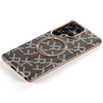 Захисний чохол ESEBLE Letter Pattern Magnetic для Samsung Galaxy S26 Ultra (S948) - Desert Gold