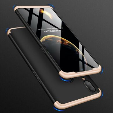 Защитный чехол GKK Double Dip Case для Samsung Galaxy A10s (A107) - Black / Gold