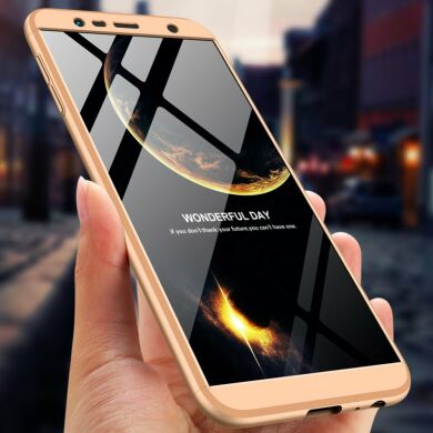 Защитный чехол GKK Double Dip Case для Samsung Galaxy J6+ (J610) - Gold