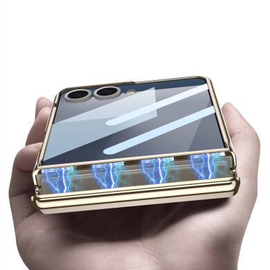 Защитный чехол GKK Hinge Stand для Samsung Galaxy Flip 7 - Titanium Grey
