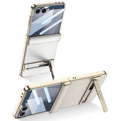 Защитный чехол GKK Hinge Stand для Samsung Galaxy Flip 7 - Titanium Grey