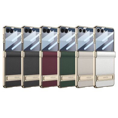Защитный чехол GKK Hinge Stand для Samsung Galaxy Flip 7 - Titanium Grey