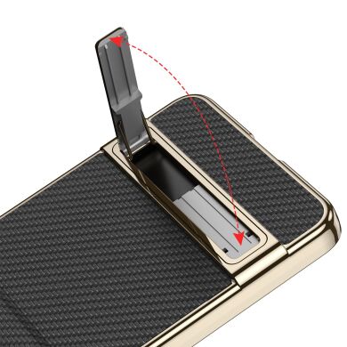 Защитный чехол GKK Hinge Stand для Samsung Galaxy Flip 7 - Titanium Grey