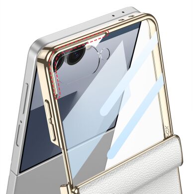 Защитный чехол GKK Hinge Stand для Samsung Galaxy Flip 7 - Titanium Grey