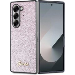 Захисний чохол Guess Glitter Script для Samsung Galaxy Fold 6 (GUHCZFD6HGGSHP) - Pink