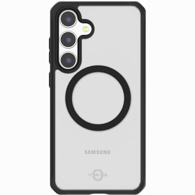 Защитный чехол ItSkins Hybrid R Solid with MagSafe для Samsung Galaxy S24 (S921) SGBP-HRSMA-PBTR - Transparent / Black