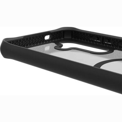 Защитный чехол ItSkins Hybrid R Solid with MagSafe для Samsung Galaxy S24 (S921) SGBP-HRSMA-PBTR - Transparent / Black